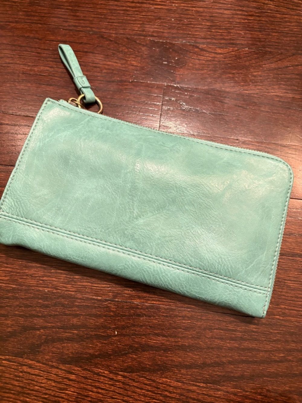 Mint crossbody bag and matching wallet